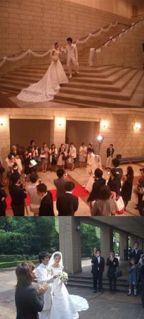 10月3日weddig in 国際版画美術館